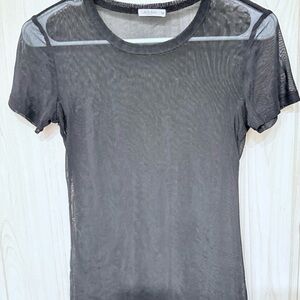 Sheer Black Top